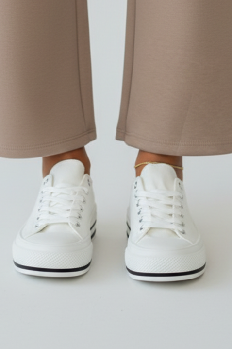 Teniși damă KLAVILZA WHITE, Culoare: alb, IVET.RO - Reduceri de până la -80%