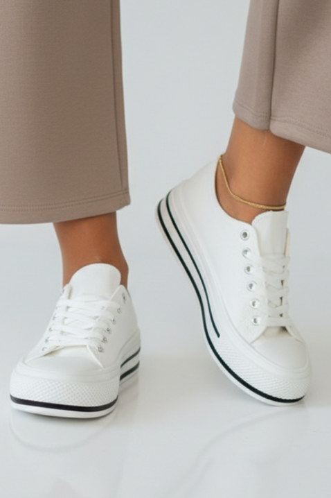 Teniși damă KLAVILZA WHITE, Culoare: alb, IVET.RO - Reduceri de până la -80%