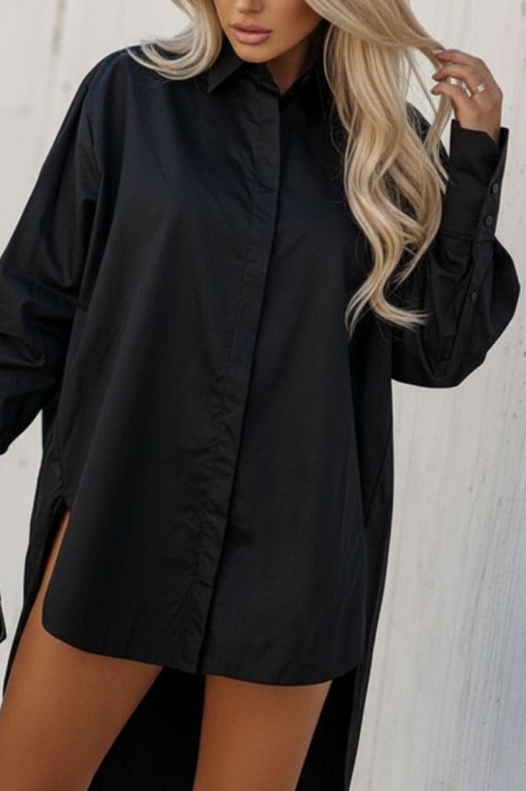 Cămașă damă ZEVOLZA, Culoare: negru, IVET.RO - Reduceri de până la -80%