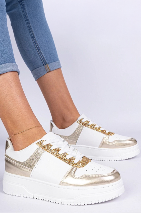 Teniși damă MLAVELDA GOLDEN, Culoare: auriu, IVET.RO - Reduceri de până la -80%