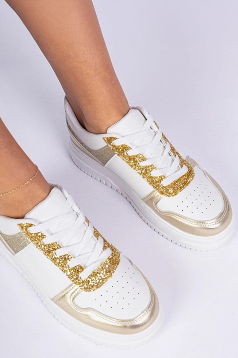 Teniși damă MLAVELDA GOLDEN, Culoare: auriu, IVET.RO - Reduceri de până la -80%