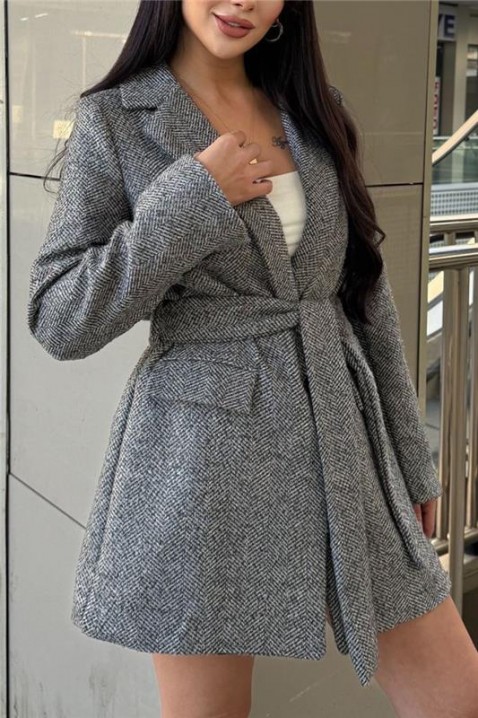 Sacou ELNIZIYA, Culoare: gri, IVET.RO - Reduceri de până la -80%