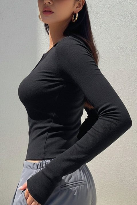 Bluză damă ZAFROLDA BLACK, Culoare: negru, IVET.RO - Reduceri de până la -80%