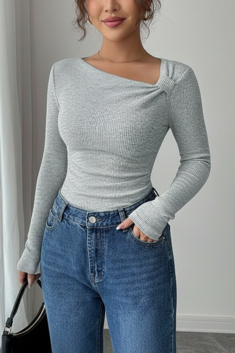 Bluză damă TREBOLDA GREY, Culoare: gri, IVET.RO - Reduceri de până la -80%