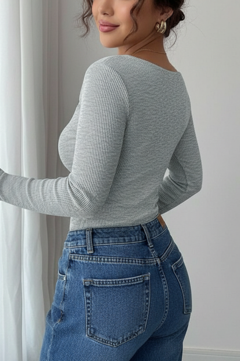 Bluză damă TREBOLDA GREY, Culoare: gri, IVET.RO - Reduceri de până la -80%