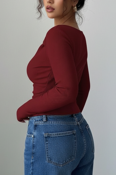 Bluză damă TREBOLDA BORDO, Culoare: bordo, IVET.RO - Reduceri de până la -80%