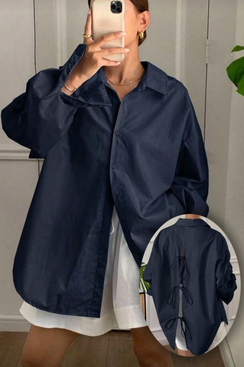 Cămașă damă PREVOLZA NAVY, Culoare: bleumarin, IVET.RO - Reduceri de până la -80%