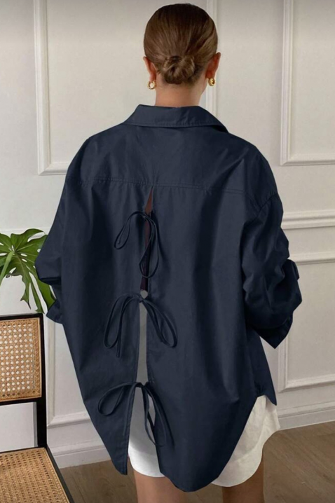 Cămașă damă PREVOLZA NAVY, Culoare: bleumarin, IVET.RO - Reduceri de până la -80%