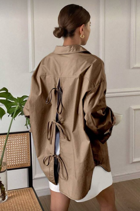 Cămașă damă PREVOLZA BROWN, Culoare: maro, IVET.RO - Reduceri de până la -80%