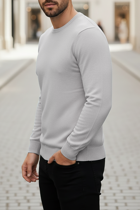 Pulover bărbați BORJO GREY, Culoare: gri, IVET.RO - Reduceri de până la -80%