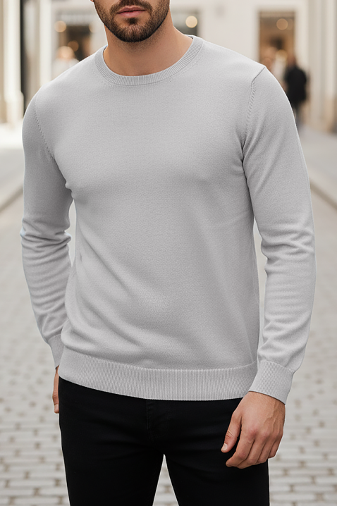 Pulover bărbați BORJO GREY, Culoare: gri, IVET.RO - Reduceri de până la -80%