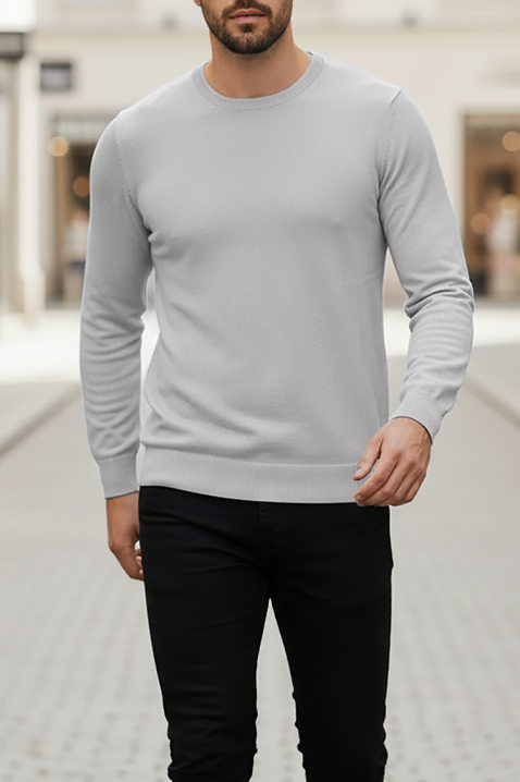 Pulover bărbați BORJO GREY, Culoare: gri, IVET.RO - Reduceri de până la -80%