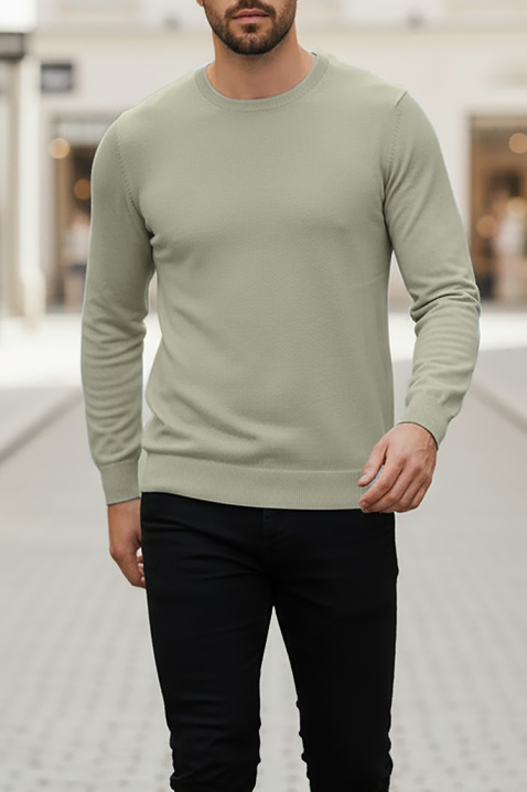 Pulover bărbați BORJO OLIVE, Culoare: verde de măslină, IVET.RO - Reduceri de până la -80%