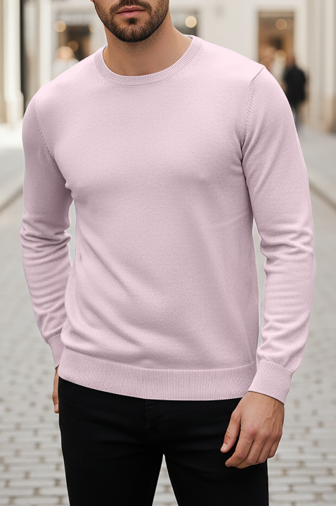 Pulover bărbați BORJO PINK, Culoare: roz, IVET.RO - Reduceri de până la -80%