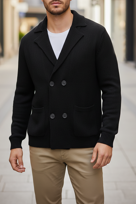 Cardigan bărbați ZOMERO BLACK, Culoare: negru, IVET.RO - Reduceri de până la -80%