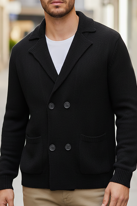 Cardigan bărbați ZOMERO BLACK, Culoare: negru, IVET.RO - Reduceri de până la -80%