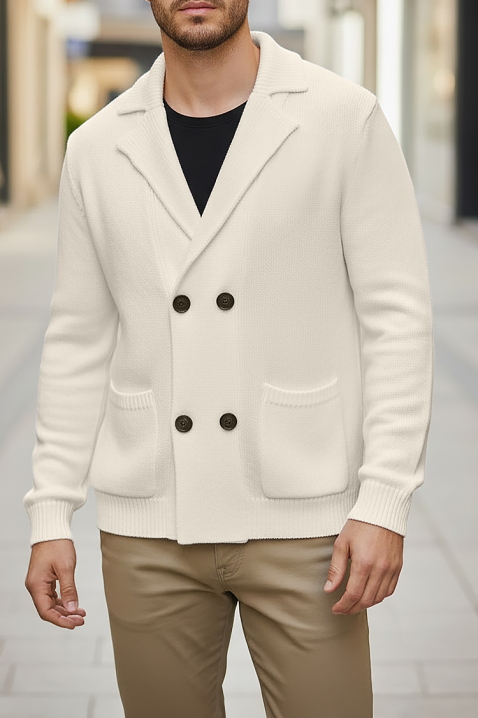 Cardigan bărbați ZOMERO ECRU, Culoare: ecru, IVET.RO - Reduceri de până la -80%