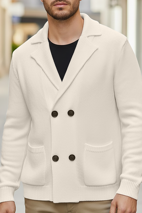 Cardigan bărbați ZOMERO ECRU, Culoare: ecru, IVET.RO - Reduceri de până la -80%
