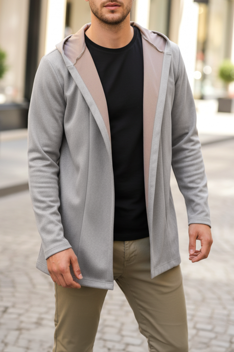 Cardigan bărbați MEZIFO GREY, Culoare: gri, IVET.RO - Reduceri de până la -80%