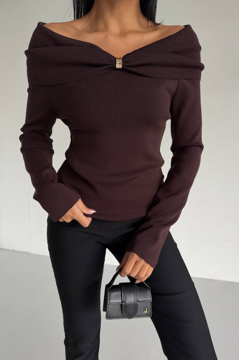 Bluză damă GLABILDA BROWN, Culoare: maro, IVET.RO - Reduceri de până la -80%