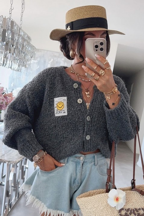 Cardigan MOHVELDA GREY, Culoare: gri, IVET.RO - Reduceri de până la -80%