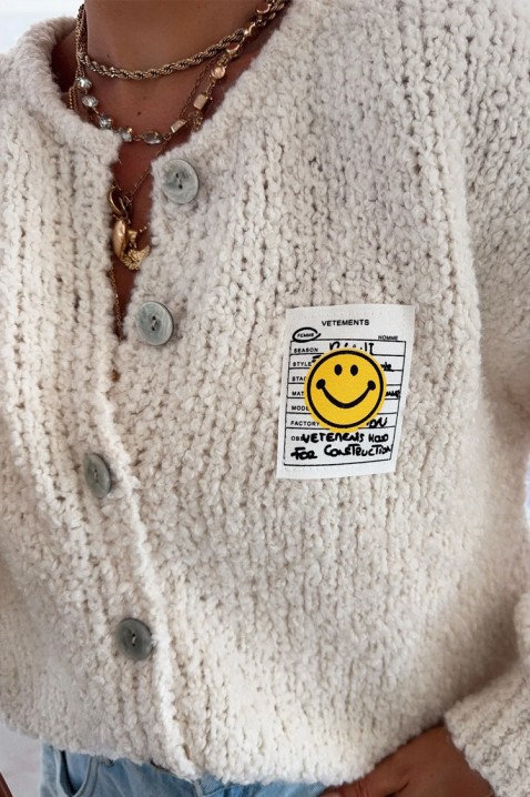 Cardigan MOHVELDA ECRU, Culoare: ecru, IVET.RO - Reduceri de până la -80%