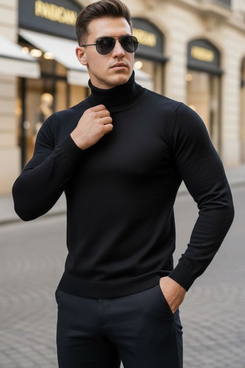 Pulover bărbați DORODO BLACK, Culoare: negru, IVET.RO - Reduceri de până la -80%