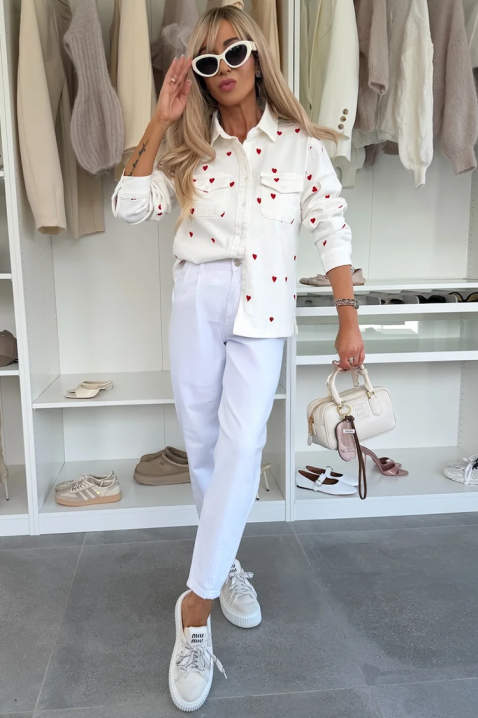 Cămașă damă DRAVELZA WHITE, Culoare: alb, IVET.RO - Reduceri de până la -80%