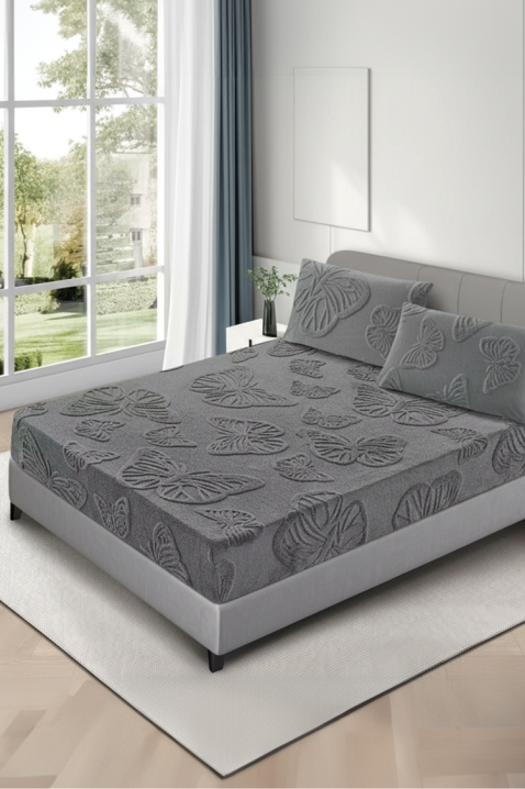 Cearșaf cu elastic OLMERXA GREY 200х220 cm, Culoare: gri, IVET.RO - Reduceri de până la -80%