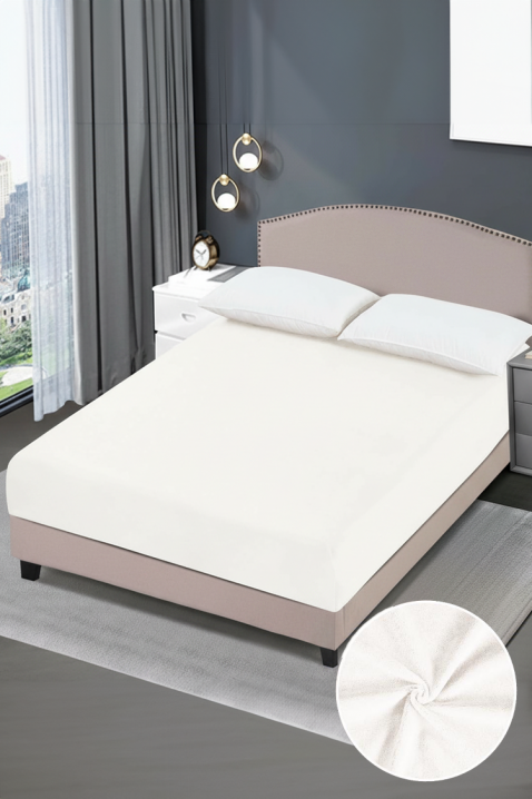 Cearșaf cu elastic SANFELMA WHITE 200х220 cm, Culoare: alb, IVET.RO - Reduceri de până la -80%
