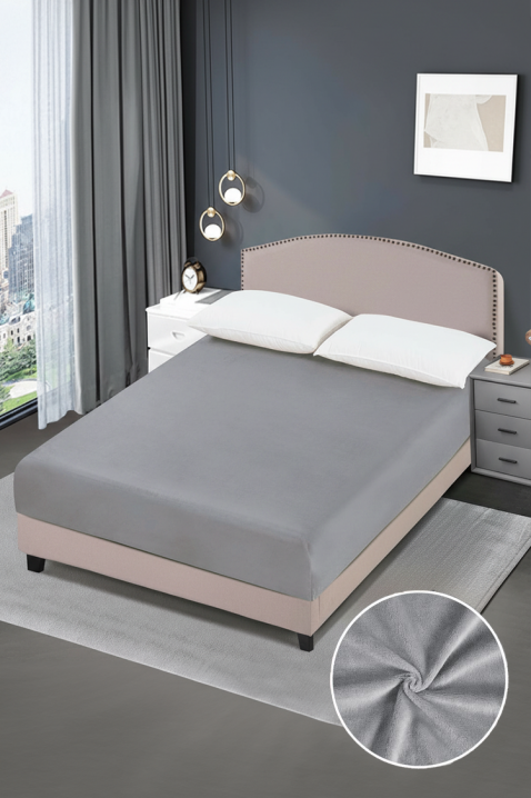 Cearșaf cu elastic SANFELMA GREY 200х220 cm, Culoare: gri, IVET.RO - Reduceri de până la -80%