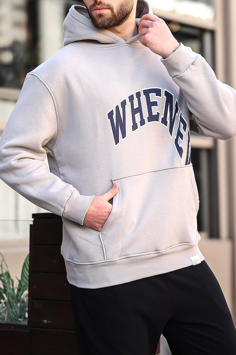 Hanorac bărbați KRILZO GREY, Culoare: gri, IVET.RO - Reduceri de până la -80%