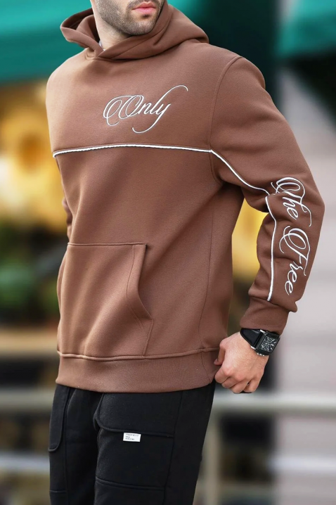 Hanorac bărbați BROGOTO BROWN, Culoare: maro, IVET.RO - Reduceri de până la -80%