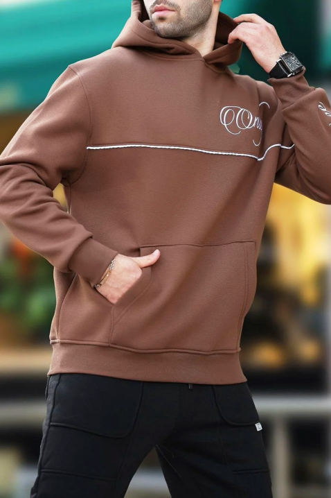 Hanorac bărbați BROGOTO BROWN, Culoare: maro, IVET.RO - Reduceri de până la -80%