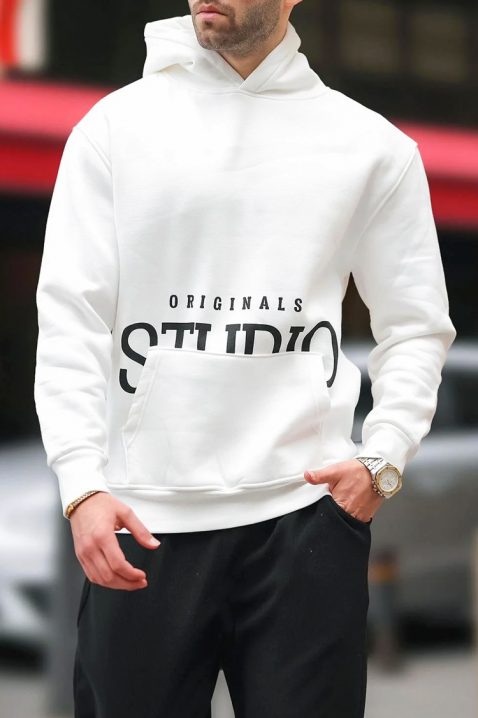 Hanorac bărbați MAREFO WHITE, Culoare: alb, IVET.RO - Reduceri de până la -80%