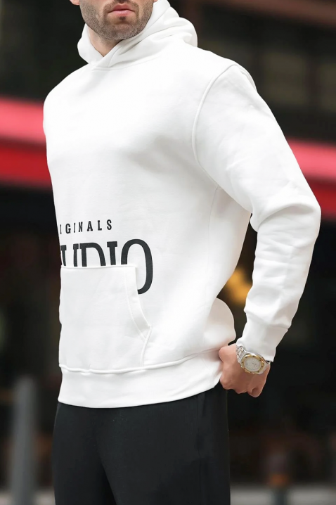 Hanorac bărbați MAREFO WHITE, Culoare: alb, IVET.RO - Reduceri de până la -80%