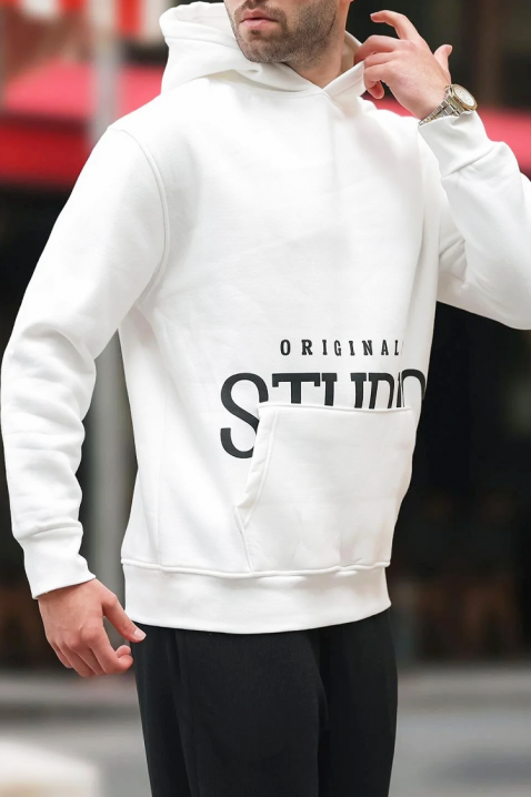 Hanorac bărbați MAREFO WHITE, Culoare: alb, IVET.RO - Reduceri de până la -80%