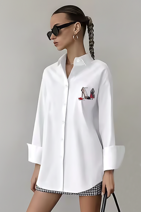 Cămașă damă VORSELA, Culoare: alb, IVET.RO - Reduceri de până la -80%