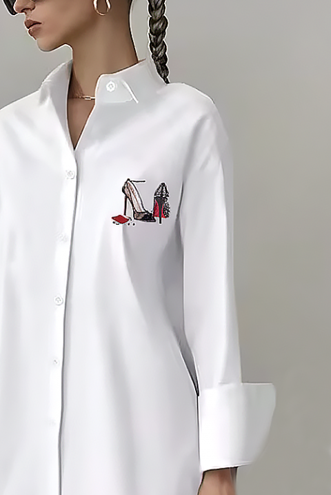 Cămașă damă VORSELA, Culoare: alb, IVET.RO - Reduceri de până la -80%