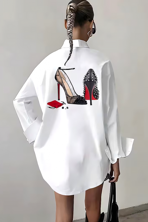 Cămașă damă VORSELA, Culoare: alb, IVET.RO - Reduceri de până la -80%