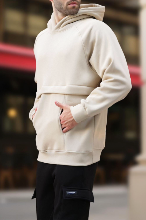 Hanorac bărbați MIROXO BEIGE, Culoare: bej, IVET.RO - Reduceri de până la -80%