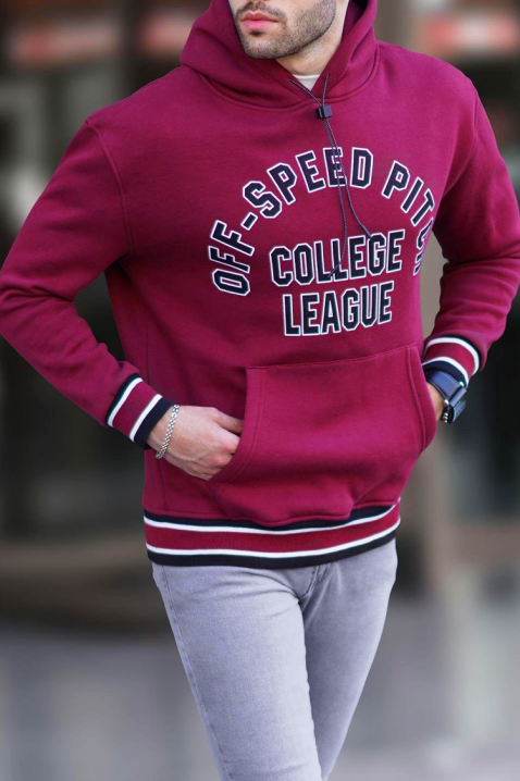 Hanorac bărbați FRELDO BORDO, Culoare: bordo, IVET.RO - Reduceri de până la -80%