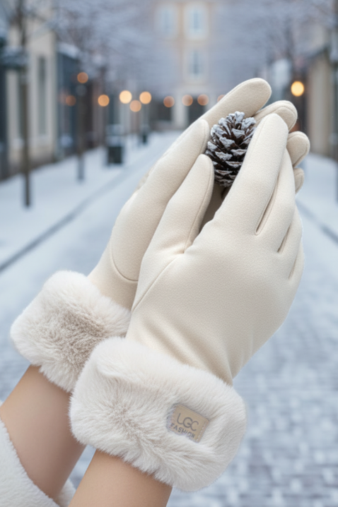 Mănuși damă ELIORJA WHITE, Culoare: alb, IVET.RO - Reduceri de până la -80%