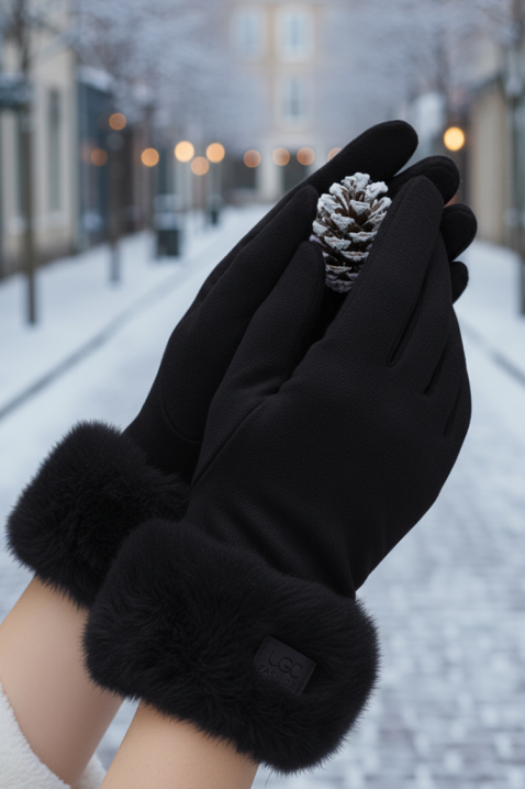 Mănuși damă ELIORJA BLACK, Culoare: negru, IVET.RO - Reduceri de până la -80%