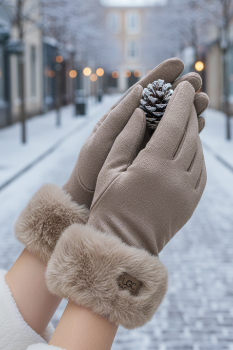 Mănuși damă ELIORJA BEIGE, Culoare: bej, IVET.RO - Reduceri de până la -80%