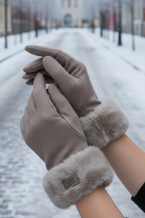 Mănuși damă ELIORJA MOCHA, Culoare: mocca, IVET.RO - Reduceri de până la -80%