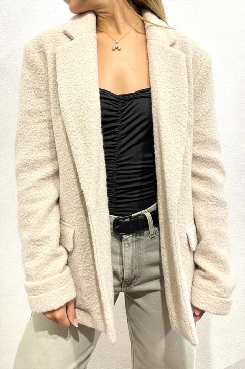 Sacou BROVELZA ECRU, Culoare: ecru, IVET.RO - Reduceri de până la -80%