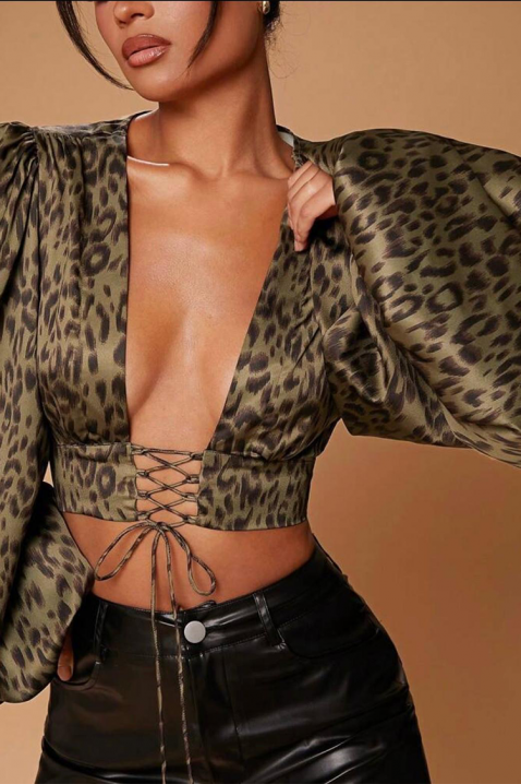 Bluză damă AVELGOTA, Culoare: leopard, IVET.RO - Reduceri de până la -80%