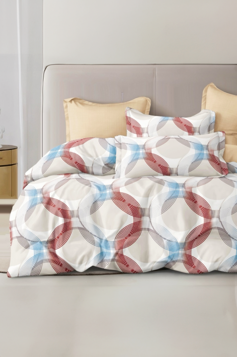 Lenjerie de pat RELMIFY 200x220 cm bumbac 4 piese, Culoare: multicolor, IVET.RO - Reduceri de până la -80%
