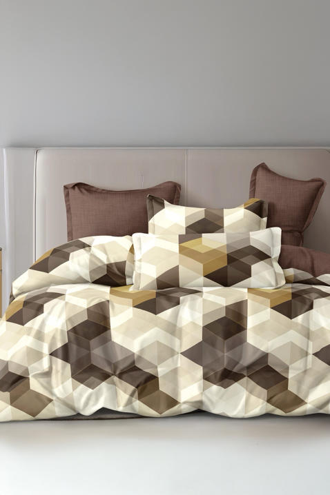 Lenjerie de pat VELMOSY 200x220 cm bumbac 4 piese, Culoare: multicolor, IVET.RO - Reduceri de până la -80%